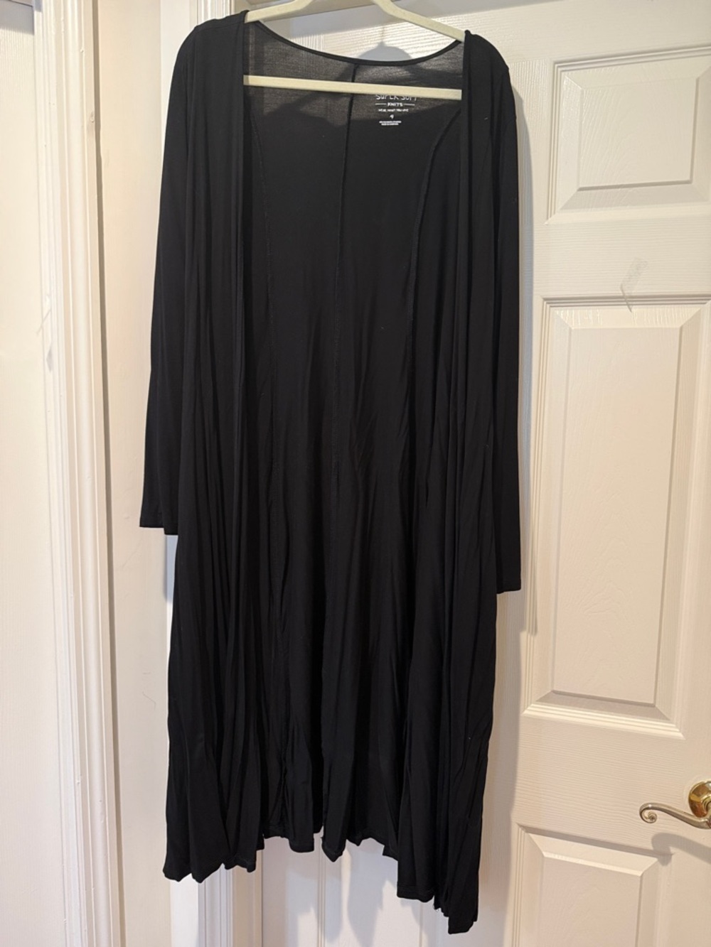 NWOT Torrid Duster Super Soft Collection Spring Open Front 4X Black Long-Sleeve - Picture 4 of 14